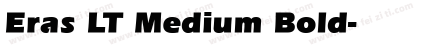 Eras LT Medium Bold字体转换